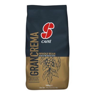 意大利进口ESSSE CAFFE蓝标意式特浓缩咖啡豆深度烘焙黑咖精品1kg
