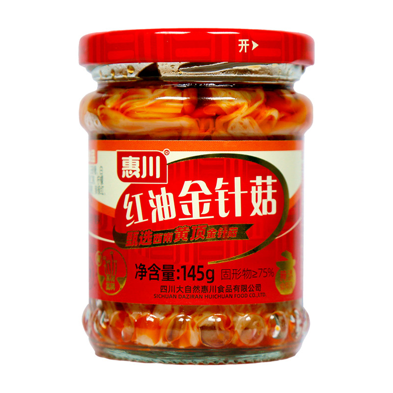 惠川红油金针菇香辣下饭菜罐装