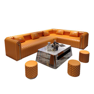 定制KTV沙发酒吧清吧歌厅高档会所家庭轻奢包厢专用卡座茶几组合