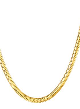 ADHORA意大利S925银一式两戴蛇骨链宽面欧美风项链送女友礼物颈链