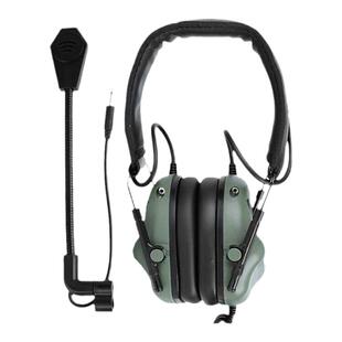 宝峰战术耳麦拾音降噪耳机头戴式IPSC真人CS耳罩通讯对讲机耳机