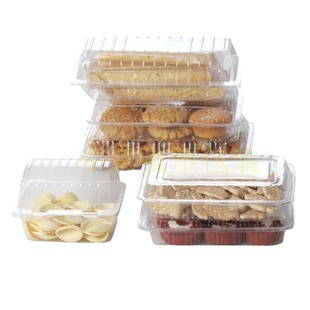 一次性透明塑料长方形西点盒烘培包装盒寿司糕点盒子蛋糕卷高透盒