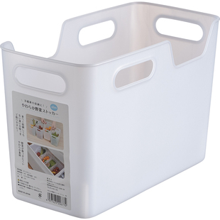 日本进口冰箱软质收纳筐冷冻室整理手提果蔬篮塑料储物筐置物盒