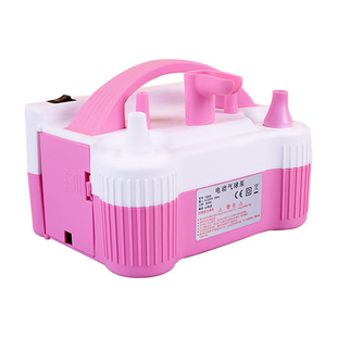 电动充气泵打气筒吹气球神器可按压控制便携式双层气球波波球双孔