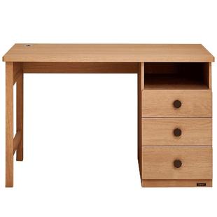 全友家居原木风儿童学习桌柜一体小学生家用书桌新款阅读写字桌