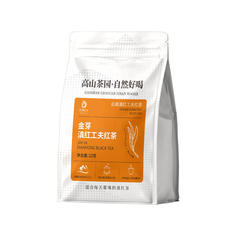 凤牌金丝金芽红茶浓香滇红茶便携