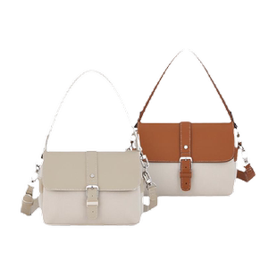 卡拉羊超轻防盗麻将包时尚百搭单肩包气质女包出游手提包休闲撞色