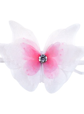 7厘米立体粉红色蝴蝶项链轻奢小众设计感锁骨链高级感脖颈带舞蹈