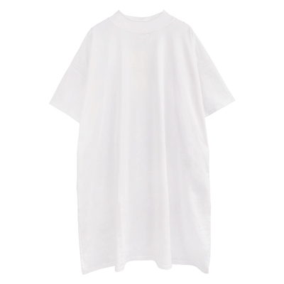 新款半高领过膝百搭风打底t恤