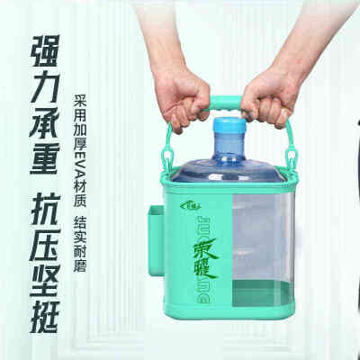 打水桶钓鱼路亚野钓手提鱼护可折叠装鱼小水桶户外鱼箱透明活鱼桶