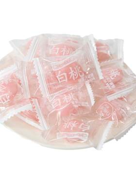 宏源陈皮话梅糖白桃味硬糖批发