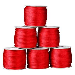 本命年红绳手链女72号玉线71号红绳编织手绳手工5 6 7线金刚结DIY