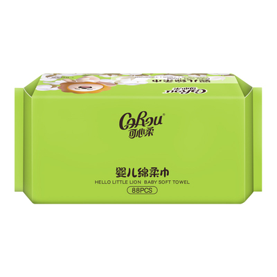 可心柔婴儿绵柔巾100%植物纤维