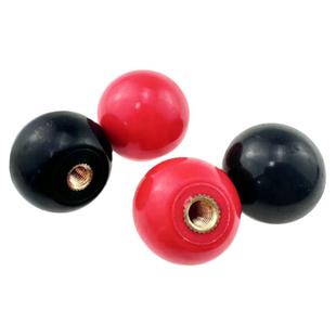 铜芯胶木手柄球手轮机床附件圆球电木螺母红黑色塑料把手M4M5-M16
