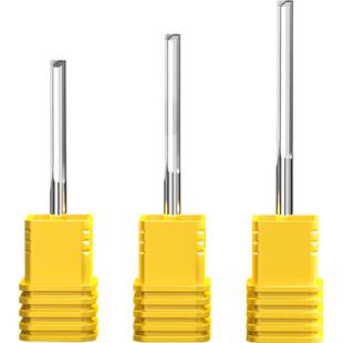 沪豪密度板切割刀3.175双刃直槽铣刀木工开槽直刀数控雕刻机刀具