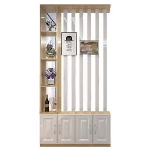 轻奢客厅玄关柜双面装饰隔断玄幻鞋柜进门简约现代风水屏风间厅柜