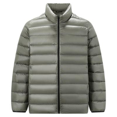 森马冬轻薄内胆纯色立领羽绒服男