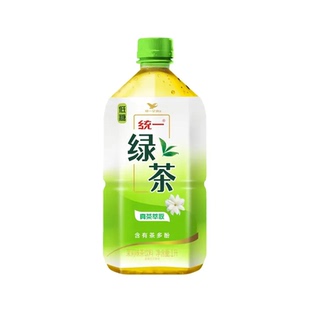 统一绿茶1L*8瓶大瓶畅享装整箱茉莉味茶饮料绿茶萃取含茶多酚