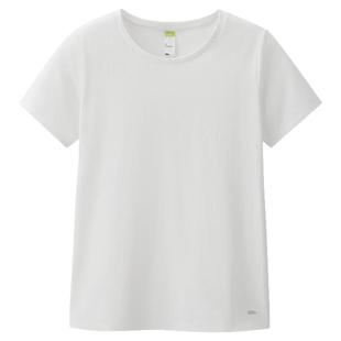 蕉下T恤女短袖棉休闲春夏新款白色通勤修身透气内搭户外打底衫