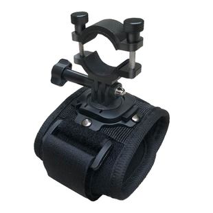 手腕手电筒支架360度旋转户外碗带灯套夹弹弓掌上固定强光灯座子