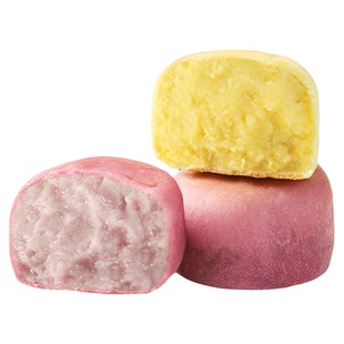 【升级新品】0脱氢0蔗糖冰淇淋绿豆饼芋泥饼老式绿豆糕代餐饱腹