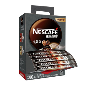 雀巢咖啡特浓90条装学生提神三合一雀巢原味100条速溶咖啡粉正品