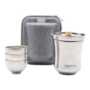 多样屋钛旅行茶具套装钛焖茶壶便携旅行泡茶功夫茶具高档2026礼盒