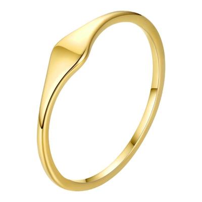 闭口素圈戒指女小众设计