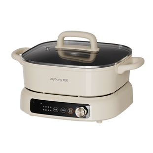 九阳秒涮电火锅分体式家用多功能速沸煎炒一体电煮锅鸳鸯锅电磁炉