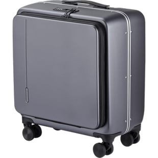 翻译官铝框前开盖行李箱18商务拉杆箱男女小型登机箱20寸旅行皮箱