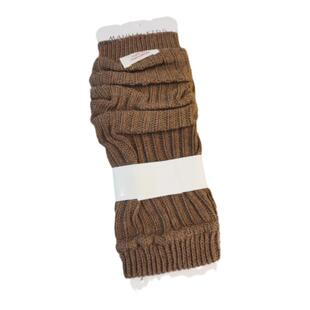 韩版儿童布贴加厚保暖显瘦针织袜套及膝中筒袜护手套腿袜两穿宝宝