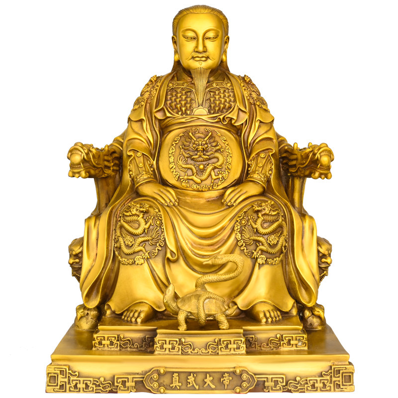 黄铜玄天上帝真武大帝供奉像