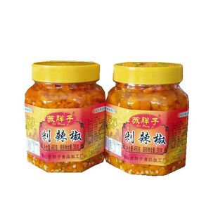 黄辣椒黄贡椒剁椒鱼头调料下饭菜特辣酱苏胖子黄辣椒特辣泡椒包邮