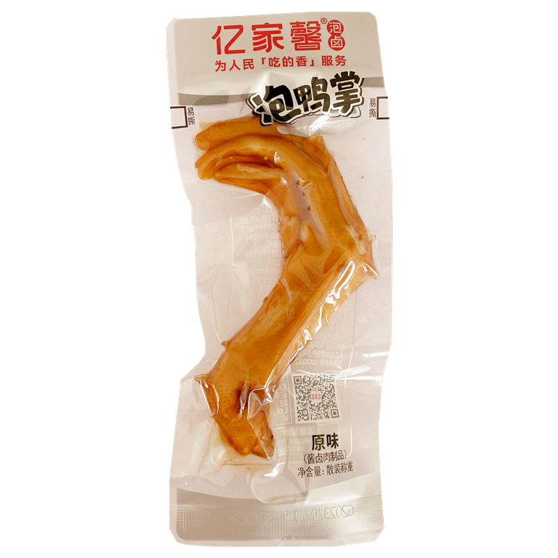 亿家馨泡鸭掌鸭爪零食卤味鸡爪