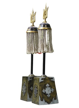 蒙古族成吉思汗战旗雕塑工艺品