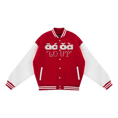 FDR官方店珍珠爱心贴布绣棒球服