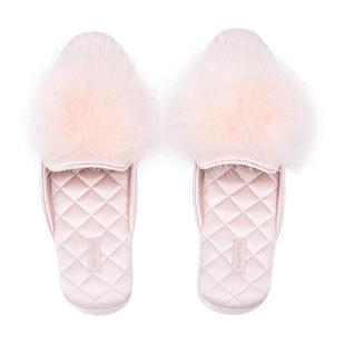 MANITO/曼尼陀 Fiesta桑蚕丝拖鞋头层羊皮绒鞋底真丝家居鞋透气