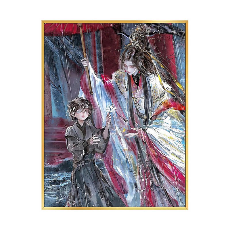 2026新款动漫古风系列钻石画魔道祖师天官赐福装饰画手工diy粘钻
