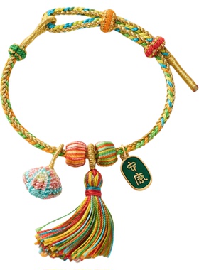 端午粽子五彩手绳胸针挂件套装