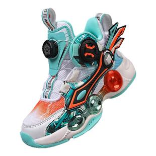 儿童专业训练篮球鞋男款2025新款夏季网面透气轻便耐磨跑步运动鞋