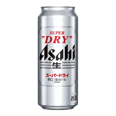 Ashahi朝日辛口生啤DRY日本原装进口超爽啤酒500ml*24罐整箱3月产