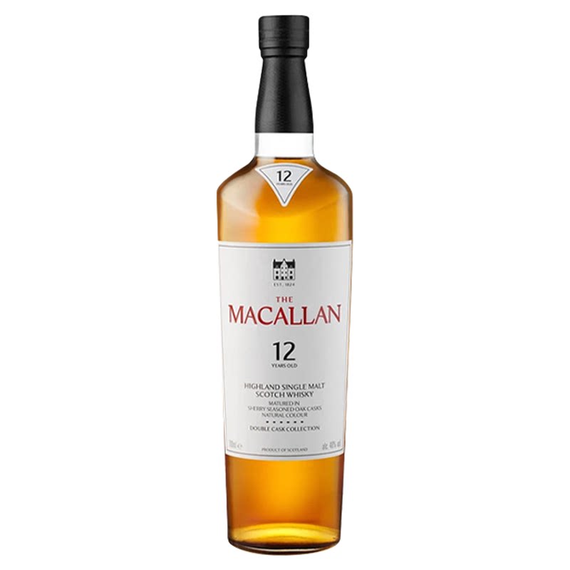MACALLAN麦卡伦12年蓝钻双桶700ML 苏格兰单一麦芽威士忌进口洋酒