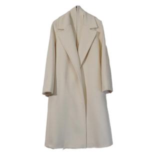 悦戎奢香夫人秘鲁进口羊驼毛苏力绒大衣女中长款气质黑色毛呢外套