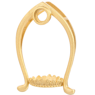 s925纯银佛公吊坠空托站佛观音吊坠托佛公镶嵌空托宝宝佛吊坠托女