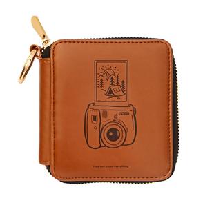 聚册方块拉链包instax拍立得mini相册相纸专用一宫格旅行相册照片收纳包迷你活页相册3寸照片收纳册