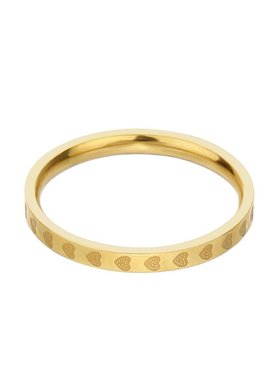 钛钢爱心情侣不掉色轻奢18K金ins