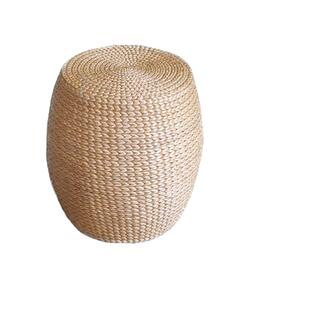 家用草编坐墩换鞋凳榻榻米坐垫蒲团客厅酒店矮凳沙发凳绣墩可定做