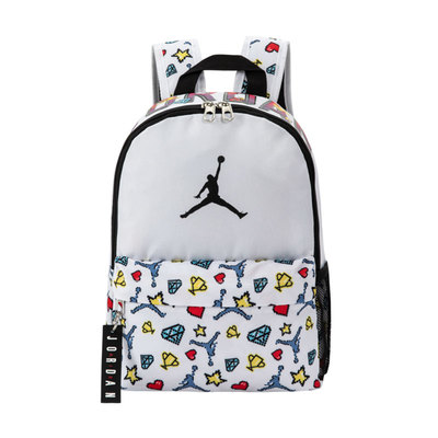 NIKE JORDAN 迷你经典时尚满印花飞人图案 双肩包拼色包包书包