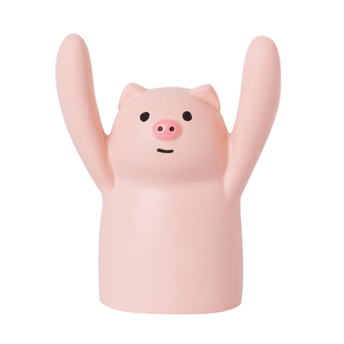 可爱日子 日式举手达摩留言夹动物举高高便签夹树脂桌面摆件装饰