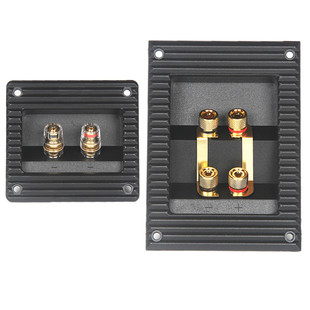 四位二位音箱接线盒接线柱连接片加厚波纹标准线盒DIY音响配件